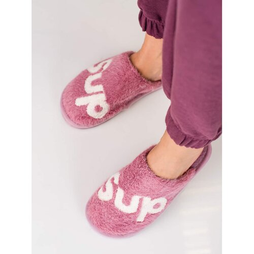 SHELOVET Women's slippers warm purple Cene