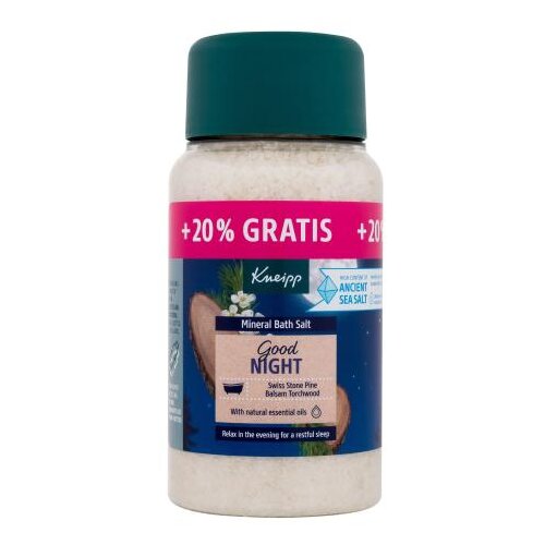 Kneipp Good Night Mineral Bath Salt solna kupka 600 g unisex Cijene