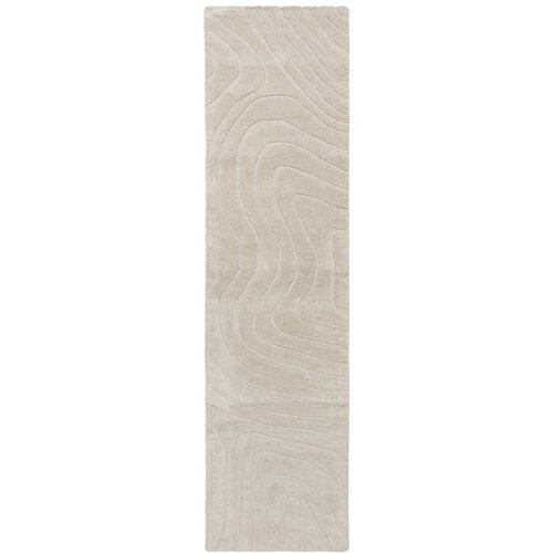 Flair Rugs Krem ručno rađena vunena staza 60x230 cm Mesmerise Natural – Cijene