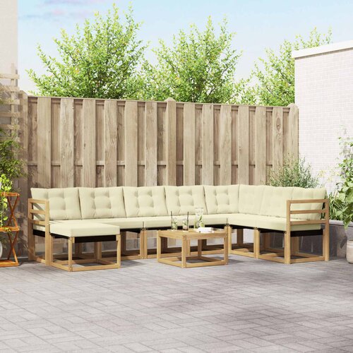  Set vanjskih sofa 9 kom. Bijela i krem Cijene