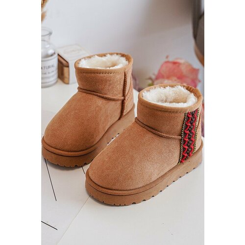 Kesi Children's insulated snow boots Camel Leonora Slike
