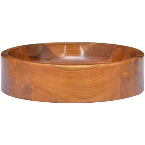Maison Chic Umivalnik - Kopalna umivalnik - Lavabo iz trdne tikovine Φ40x10 cm, (21684615) Cene