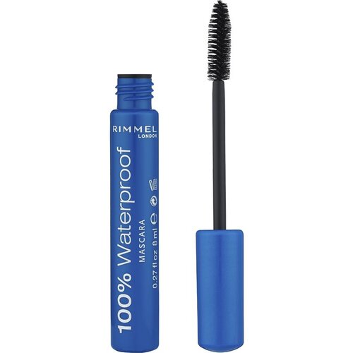 Rimmel London 100% Waterproof vodoodporna maskara 8 ml odtenek 001 Black Black Cene