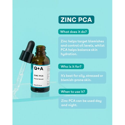 Q+A Zinc PCA dnevna hidratantna krema za masnu i mje&amp;scaron;ovitu kožu lica sadrži cink 75 ml Slike