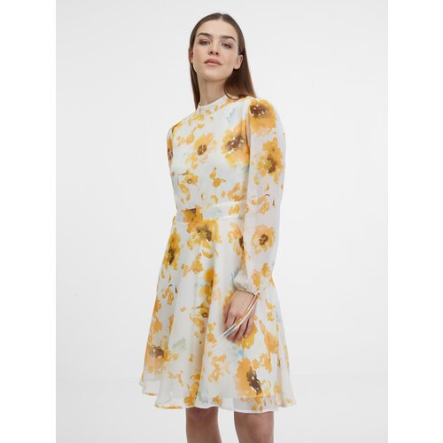 Orsay White Women's Floral Dress - Women's Cene