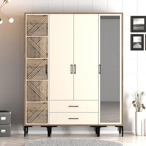 Hanah home Hanah kućni ormar Kumsal PTR 160x47,5x201cm Orah Cijene