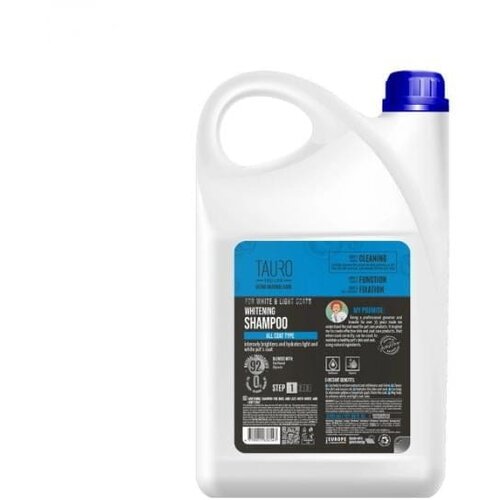 Tauro Pro Line pure Ultra Natural White Coat Whitening Shampoo - 3.785 l Cene
