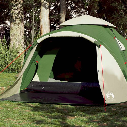 The Living Store Šotor za kampiranje za 3 osebe zelen za hitro postavitev - Šotor Za Kampiranje, (21487096) Cene