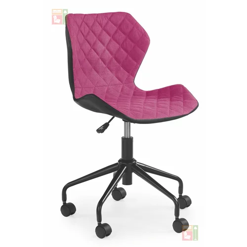 Halmar Pisarniški stol Matrix 3 - črn/roz