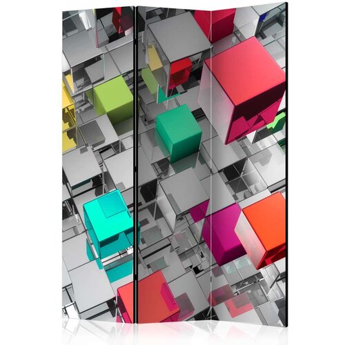  Paravan u 3 dijela - Colours of Metal [Room Dividers] 135x172 Slike