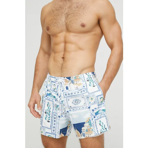 Abercrombie & Fitch Kratke hlače za kupanje boja: bijela