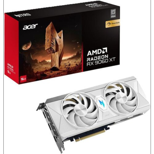 Acer nitro RX9060XT 16G whiteamd rx 9060XT;16GB GDDR6;HDMI,2xDP Cijene
