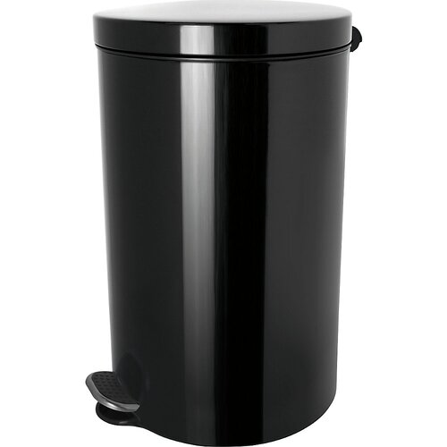 Helit Zbiralnik odpadkov s pedalom in oblogo srebrovih ionov, prostornina 20 l, VxØ 450 x 300 mm, črne barve Cene