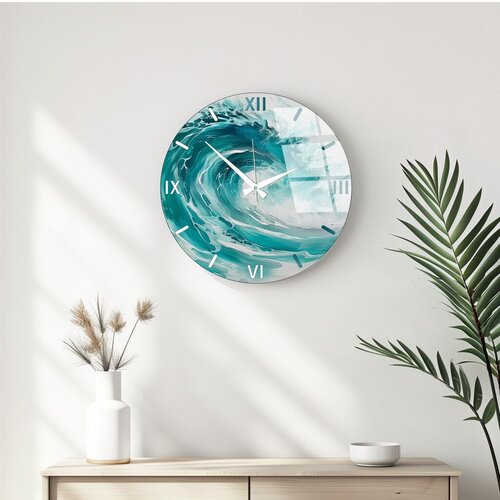 Wallity Dekorativni zidni sat Huhu346, 40x40 cm Cene