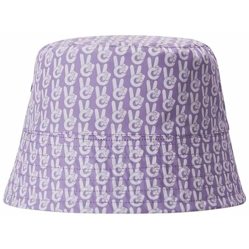 Reima Dvostranski otroški klobuk vijolična barva