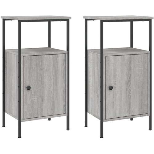 Maison Chic Dvo delni komplet Nočne omarice - Nočne mize siva sonoma 41x31x80 cm inženirski les, (21690513) Cene