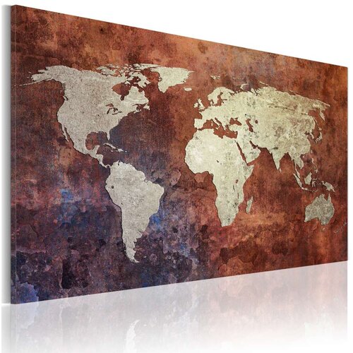  Slika - Rusty map of the World 90x60 Slike