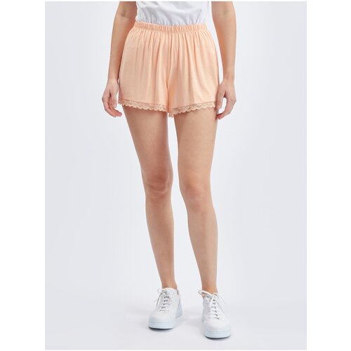 Orsay Apricot women's shorts with lace - Women's Cene