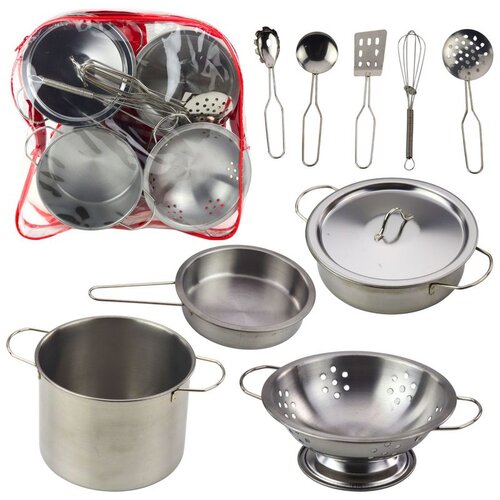  Set kuhinjskog pribora u ruksaku - metalni lonci i žlice, 12 komada Cijene