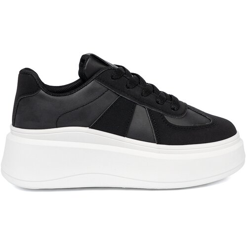 Shelvt Classic black sneakers with a thick sole Slike