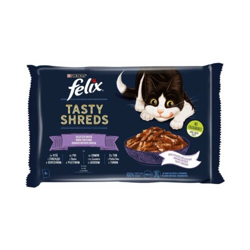Felix hrana za macke tasty shreds mix mpk 4X80G Cene