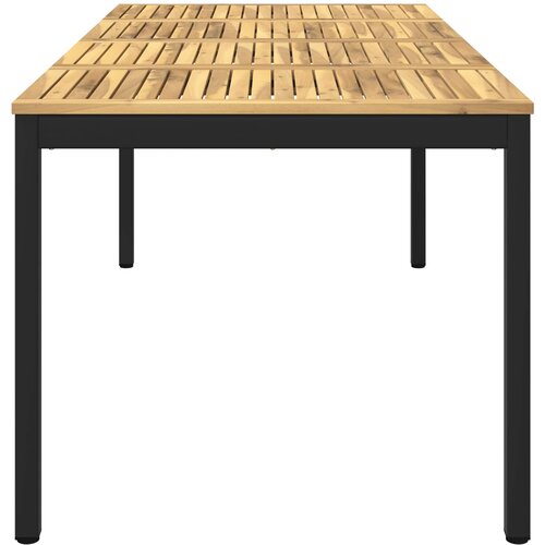  Stol za večeru u vrtu Bijela i crna 180 x 88,5 x 75 cm Slike