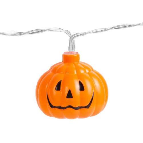 Family Baterijske lučke buče za noč čarovnic / Halloween 12 LED 0,9m 2xAA Cene