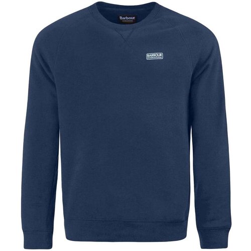 Barbour Essential Crew Neck Sweatshirt Navy Plava Slike