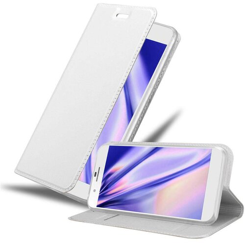 Cadorabo Ohi&scaron;je, združljivo z Honor 6 PLUS v klasično srebrno - Za&scaron;čitni ovitek z magnetnim zapiranjem, stoječo funkcijo in režo za kartice, (20564430) Cene