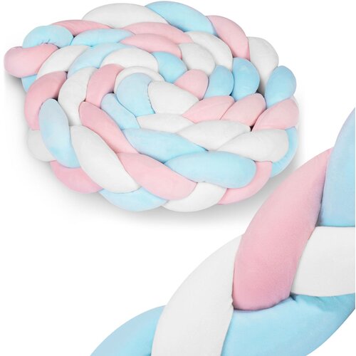 Ricokids 3m Crib Wrap in Blue and Pink - Safe and Stylish Nursery Accessory, (21740278) Cene