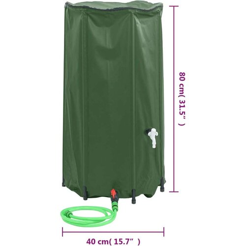 VidaXL Spremnik za vodu sa slavinom sklopivi 100 L PVC Slike