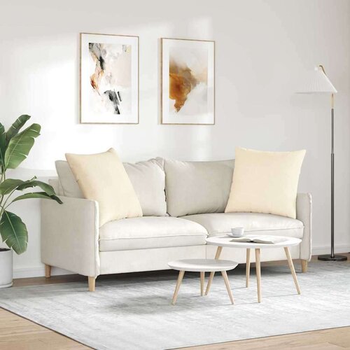 VidaXL jastučići za sofu 2 pcs krema 60 x 60 cm kordura tekstil Slike