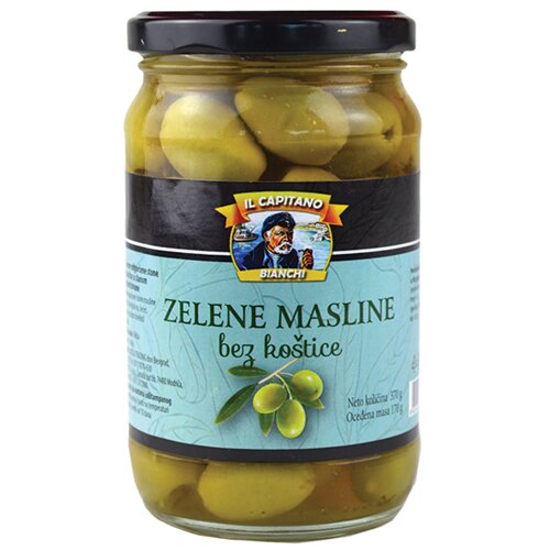 Il Capitano Zelene masline bez koštice, 370g Slike