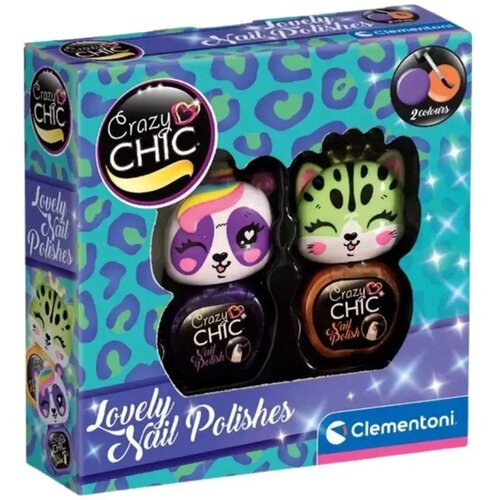 Clementoni Crazy Chic: Lovely Nail lak za nokte s četkicom u obliku životinje, set od 2 komada - Cijene