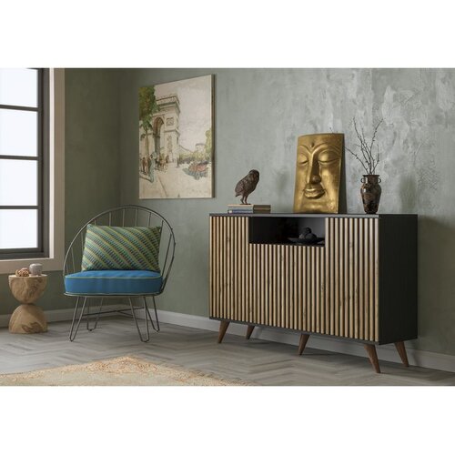 Hanah home Konzolni sto FRN-9004-1, 140x91x35 cm, Smeđe-crna Cene