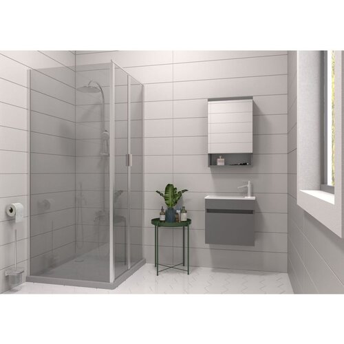 Hanah home pıccolo 50 - set kupatilske nameštaja u mat sivoj boji (2 komada) Cene