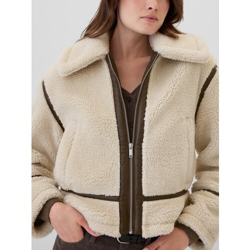 GAP Cropped Sherpa Jacket - Women's Cene