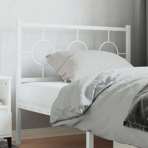  Kovinsko vzglavje belo 100 cm, (21142915) Slike