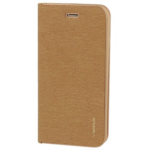  Premium preklopna torbica Samsung Galaxy S23 5G - zlata z zlatim robom Slike