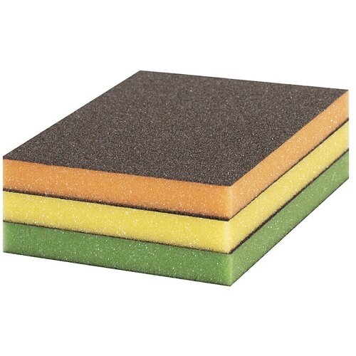Bosch Expert Brusna spužva (D x &amp;Scaron; x V: 120 x 98 x 13 mm, Veličina zrna: Srednje, 3 -dij.) Slike