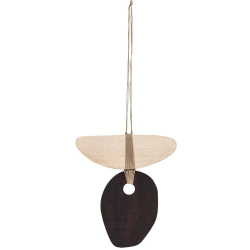 Bloomingville Lesena stenska dekoracija 30,5x33 cm Yoki – Cene
