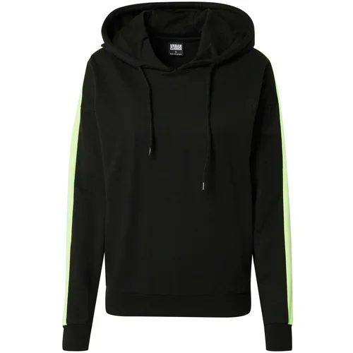 Urban Classics Sweater majica neonsko zelena / crna