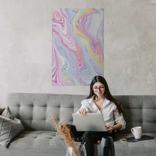  Plakat Colorful Dream - abstract shapes in pastel shades 29.7x42 Cijene