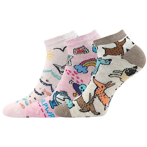 Lonka 3PACK children's socks multicolor (Dedonik - Mix D)