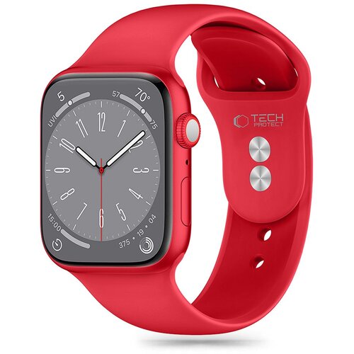 TECH-PROTECT SILICONE APPLE WATCH 6 / 7 / 8 / 9 / 10 / SE / ULTRA 1 / 2 (44 / 45 / 46 / 49 MM) RED, (21974531) Cene