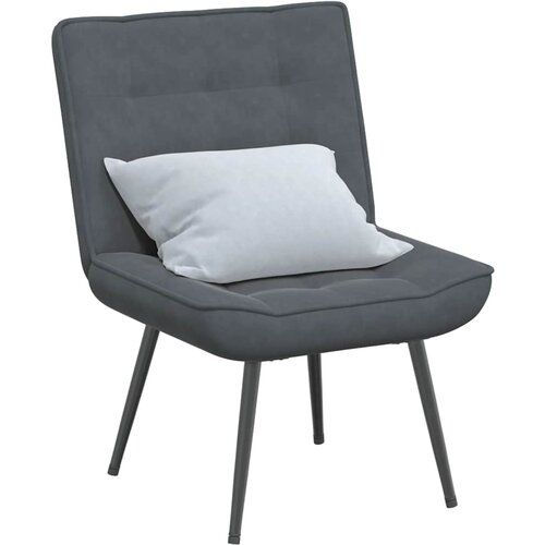 vidaXL Stol za sproščanje temno siv 64x74x84 cm žamet Cene