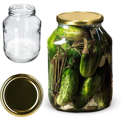 KADAX Jar 2,5 L stekleni kozarci za medeno marmelado pokrovi in zama&scaron;ki 1 kos Fi100, (5000355195) Cene
