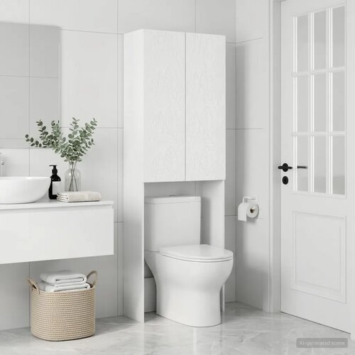  Kabinetska WC DELFT Bijela 66 x 25 5 x 190 cm Konstruirano drvo - Bijela Cijene