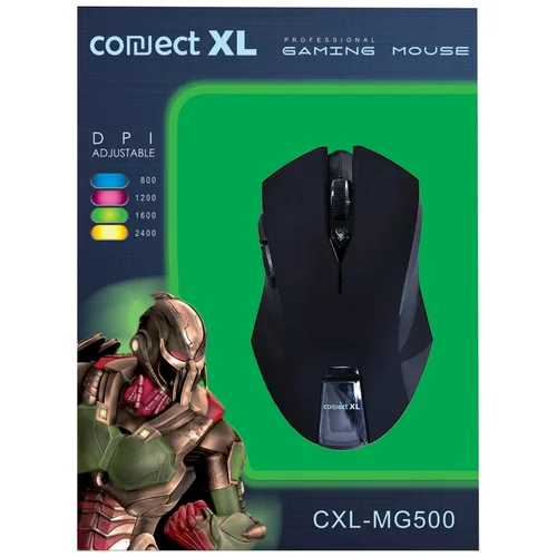 Connect Xl Miš optički, 2400dpi GAMER, USB, 6 tipki – CXL-MG500