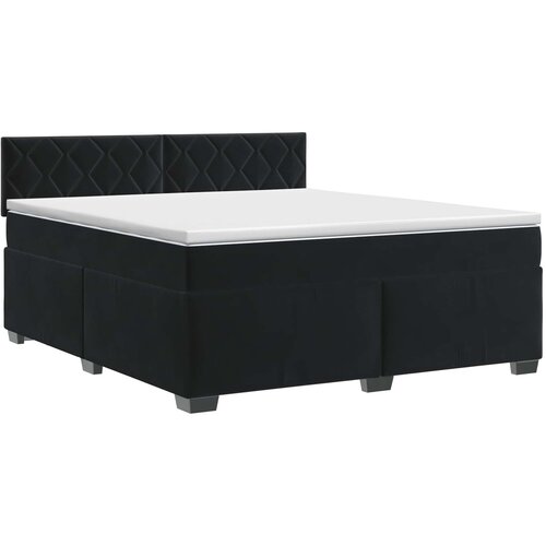  Boxspring krevet s madracem Crna 180 x 200 cm Bar&amp;scaron;un Slike
